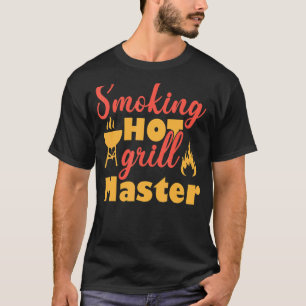 T-shirt Fumeur Grill Viande Saucisse Charbon 1