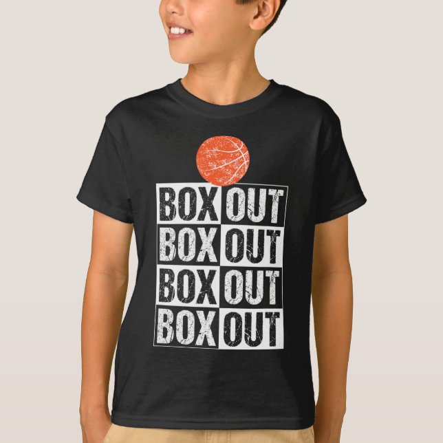 T-shirt Fun Basketball Coach boîte cadeau Out Dire (Devant)