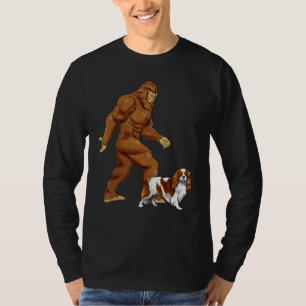 T-shirt Fun Bigfoot Marcher Cavalier King Charles Spaniel