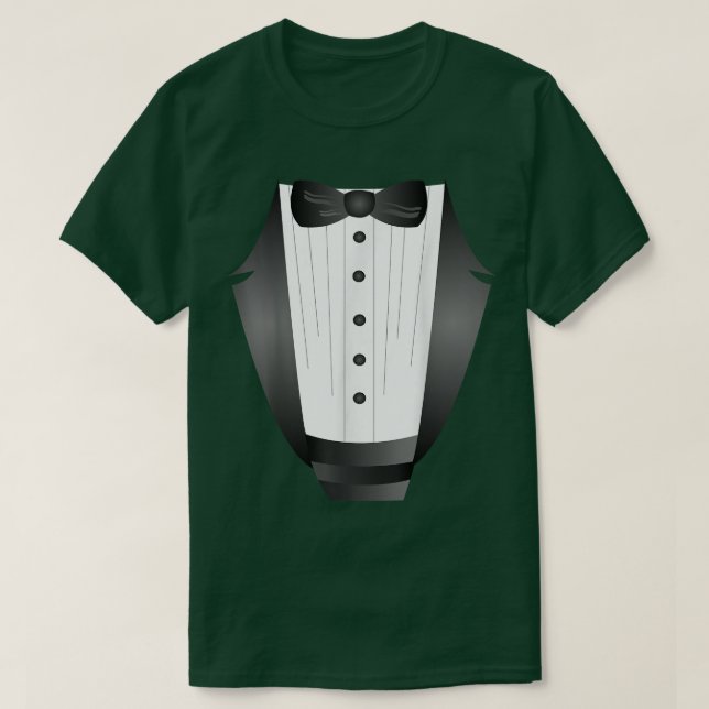 T-shirt fun black cravate événement équipe groom faux t-sh (Design devant)