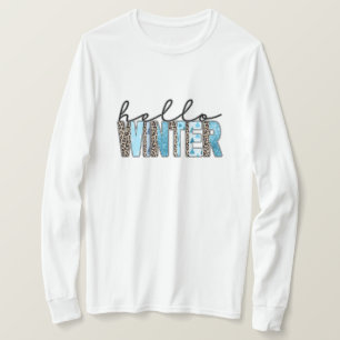 T-shirt Fun Blue Winter Poster de animal