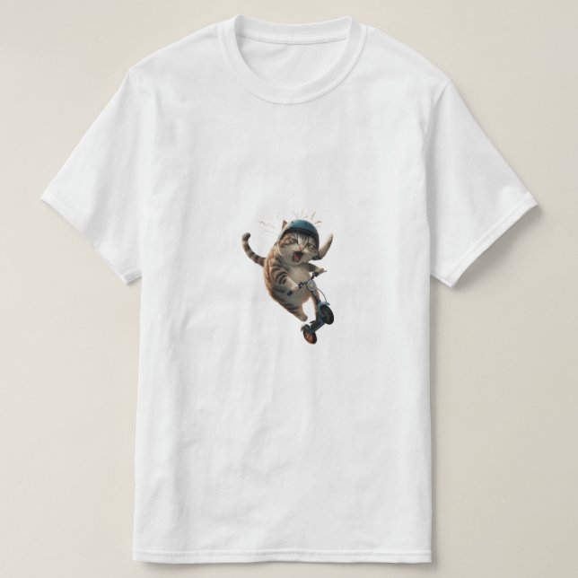 T-shirt Fun cat design Chaque jour est une nouvelle opport (Design devant)