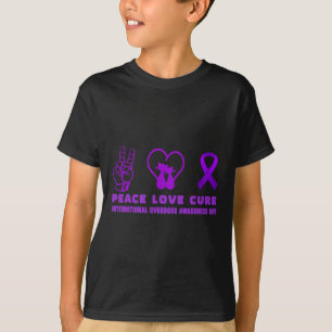 T-shirt Fun cat Peace Love Cure overdose Sensibilisation S