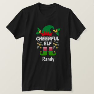 T-shirt Fun Cheerful Elf - Drôle Noël Naming Cadeaux