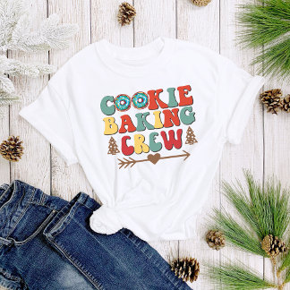 T-shirt Fun Cute Cookie Baking Crew Noël Femmes