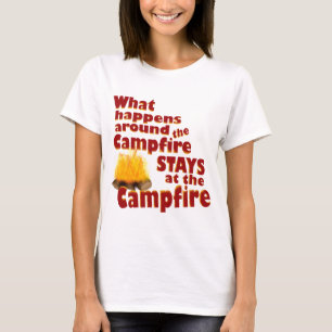 T-shirt Fun de feu de camp