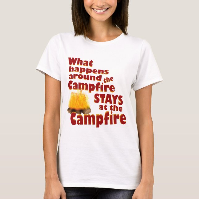 T-shirt Fun de feu de camp (Devant)