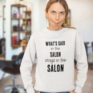 T-shirt Fun Dire ce qui a dit dans le Salon Texte noir