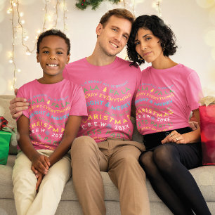 T-shirt Fun Fa La Famille Correspondante Chemises d'équipa