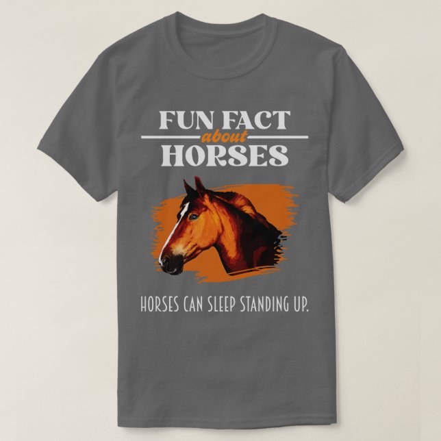 T-shirt Fun Fact À Propos Des Chevaux Cheval Amoureux (Design devant)