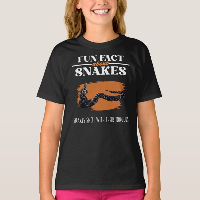 T-shirt Fun Fact About Snake - Snake Lover (Devant)