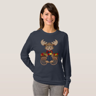 T-shirt Fun Fall Seasonal Moose femmes