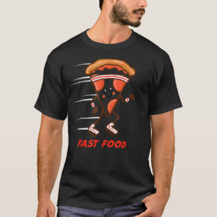 T-shirt Fun Fast Food Pizza RunHeadband Baskets Hung