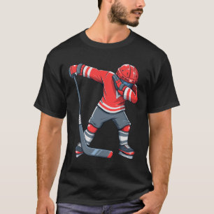 T-shirt Fun Garçon Enfant Hockey sur glace Dab Vêtement