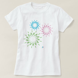 T-shirt fun geometry flower