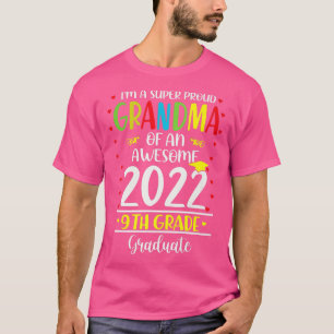 T-shirt Fun Grand-Mère Fière D'Une Magnifique 9E Année Gra