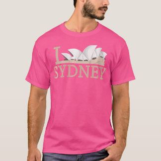 T-shirt Fun Graphisme I Love Sydney Opera House Trave