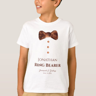 T-shirt Fun Groomsman golden Cravate Mariage