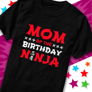 T-shirt Fun Karate Party Enfants Maman of the Birthday Nin