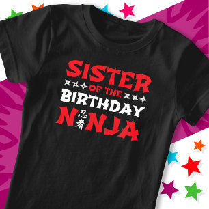T-Shirt Fun Karate Party Enfants Soeur de l'Anniversaire N