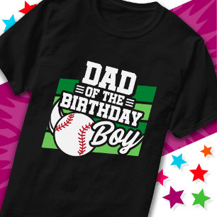 T-shirt Fun Kids Baseball Party Papa of the Birthday Boy