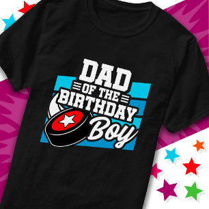 T-shirt Fun Kids Hockey Party Papa of the Birthday Boy