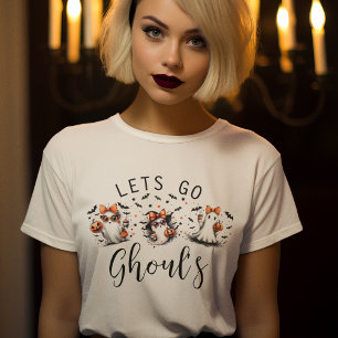 T-shirt Fun Lets Go Ghouls Halloween