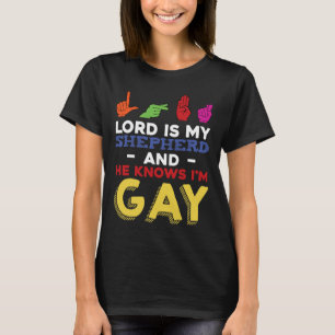T-shirt Fun LGBT Gay pride Mois Sensibilisation ASL Langue