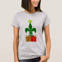 T-shirt Fun Louisiana Christmas Tree Cajun New Orleans