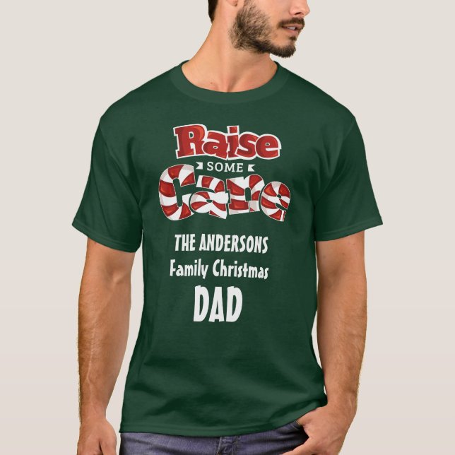 T-shirt Fun Personnalisé Noël de famille Correspondance no (Devant)