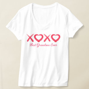 T-shirt Fun rouge désespéré XOXO aime embrasser Meilleure 