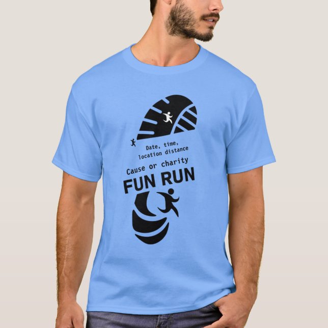 T-shirt Fun Run Event Cause Charité Promotion (Devant)