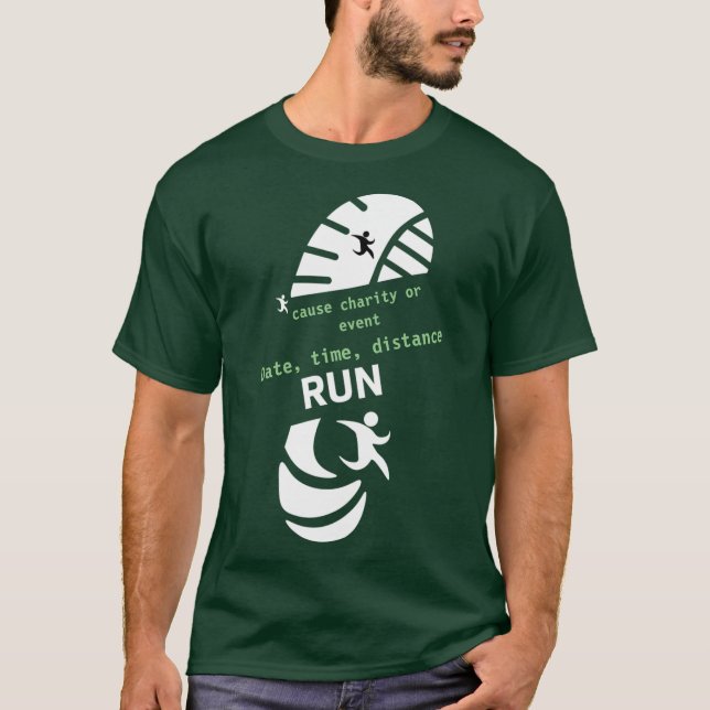 T-shirt Fun Run Event Cause Charity Promotion Prize Two-To (Devant)
