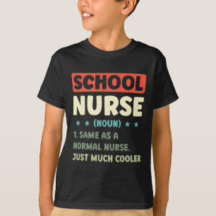 T-shirt Fun School Nurse Définition Retour À L'École