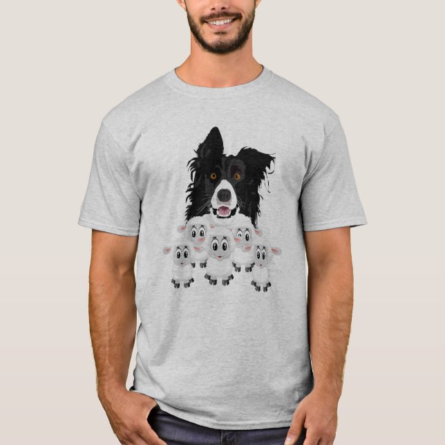 T-shirt Fun Sheep Herding Chien (Devant)
