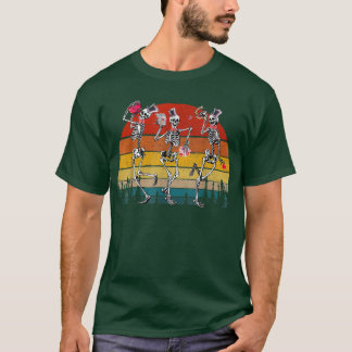 T-shirt Fun Skeleton Dancing Dead Inside Mais c'est Valent