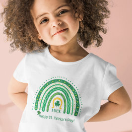T-Shirt Fun St Patrick Boho Rainbow Luck Clover Leprechaun