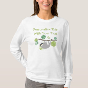 T-shirt Fun texte personnalisé, crochet de la fente