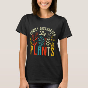 T-shirt Fun Vegan Plante facilement distrait