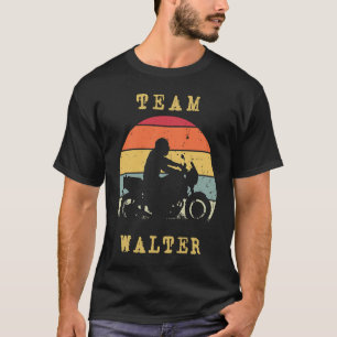 T-shirt Fun Vintage Retro Sunset Walter Motorcycle Rider