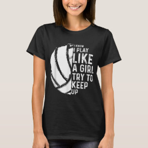 T-shirt Fun Volleyball Design Filles Femmes Jeune Ado Spor