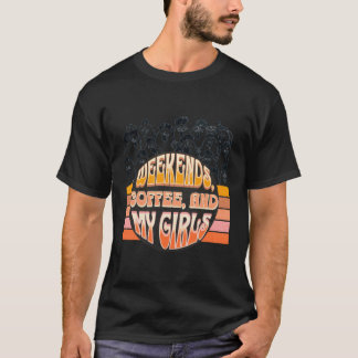 T-shirt Fun Weekends Café Et Mon Poulet Pour