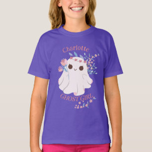 T-shirt Fun Whimsical Pastel Ghost Girl Nommé Halloween