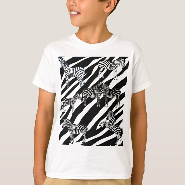 T-shirt Fun Zebra Lover (Devant)