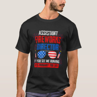 T-shirt Fundy Assistant Fireworks Directeur Je Exécute Vou