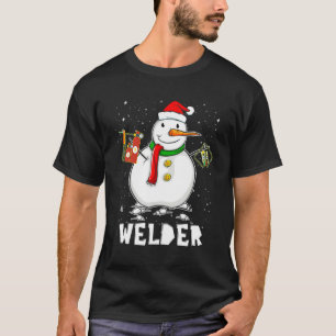 T-shirt Fundy Welder Snowman Pajamas de vacances Noël déc