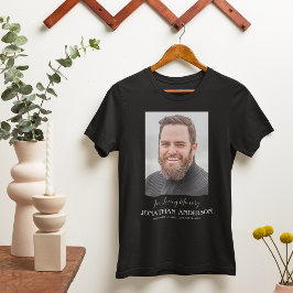 T-shirt Funérailles des pères | Papa Photo Memorial