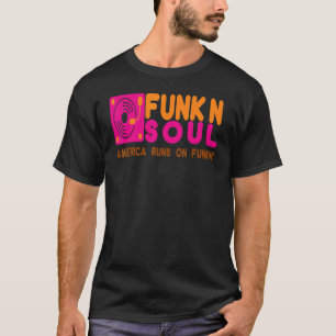 T-shirt Funk N Soul Donut Parody Dj Tourne-disque Funk
