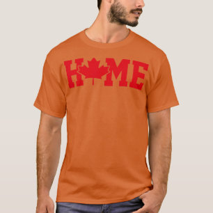 T-shirt Funky Accueil Fête du Canada Feuille d'érable Raci