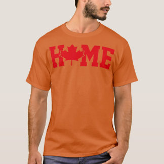 T-shirt Funky Accueil Fête du Canada Feuille d'érable Raci